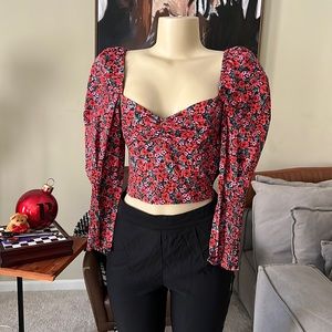 Zara floral top!